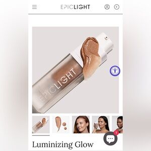 Epic light, luminizing glow gel, new inbox, oil, free, multi use lumen Iser, 1oz
